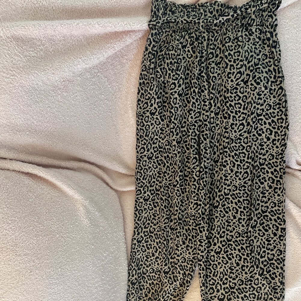 Cheetah print pants